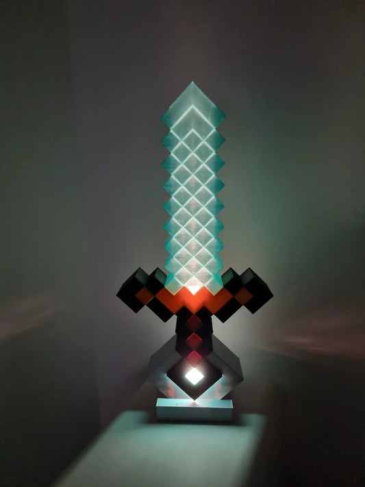 Magic Minecraft Sword (Sculpture / Lamp)