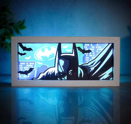 Batman - LED Night Light Box | Color Changing | USB Plug + Remote