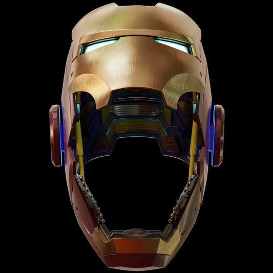 Iron Man MK7 3D-Printed Helmet – Moveable Faceplate
