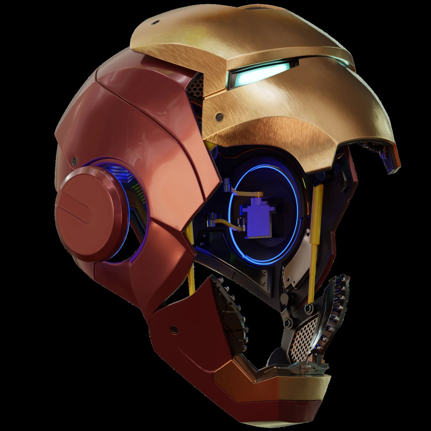 Iron Man MK7 3D-Printed Helmet – Moveable Faceplate