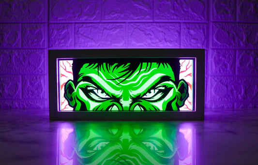 The Hulk - LED Night Light Box | Color Changing | USB Plug + Remote