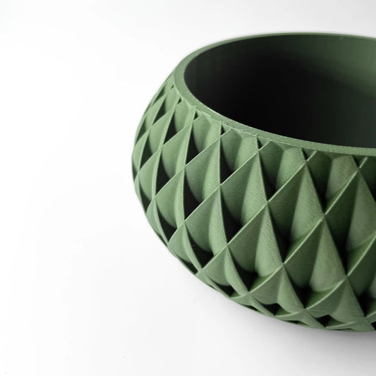 Emerald Prism Planter 3D-Printed