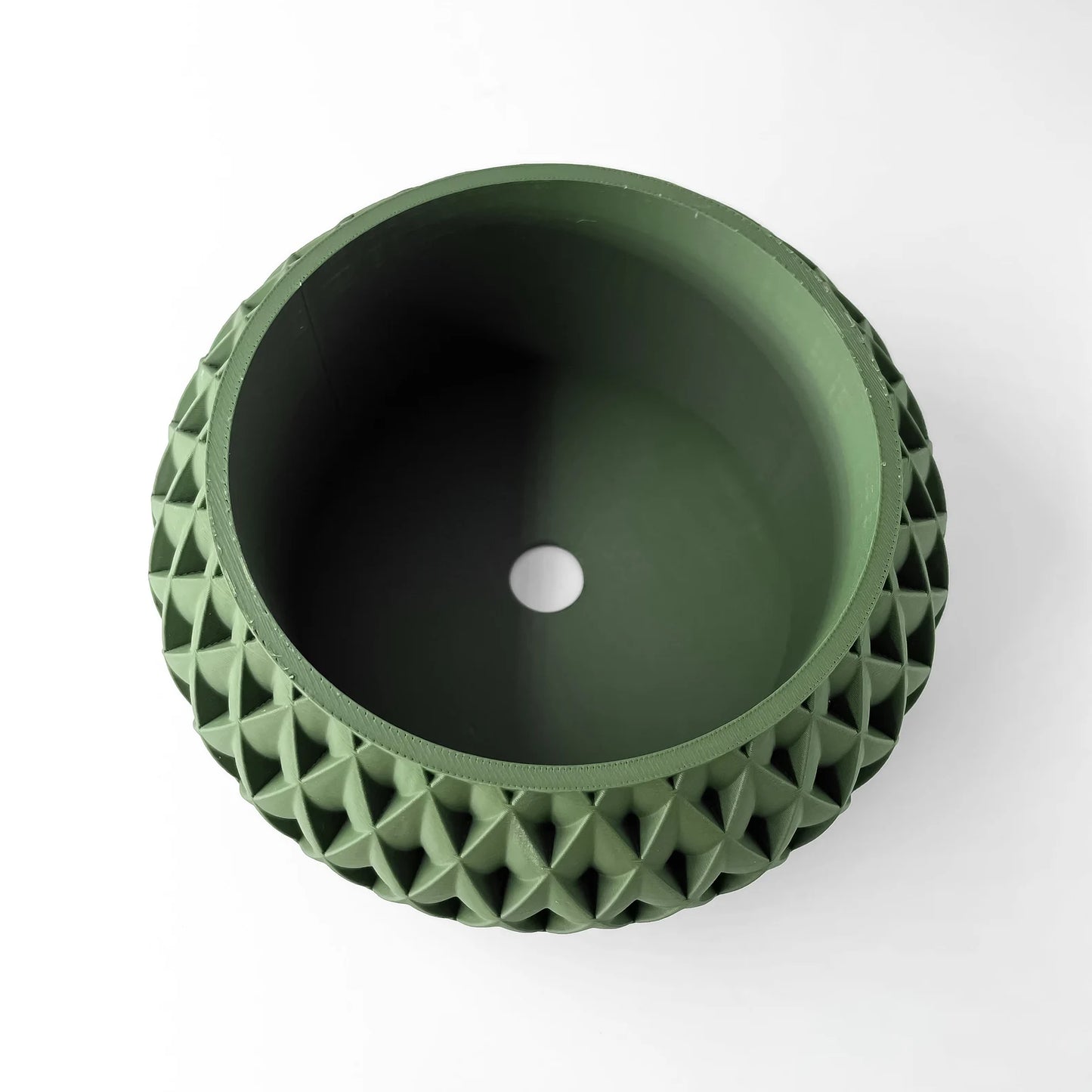 Emerald Prism Planter 3D-Printed