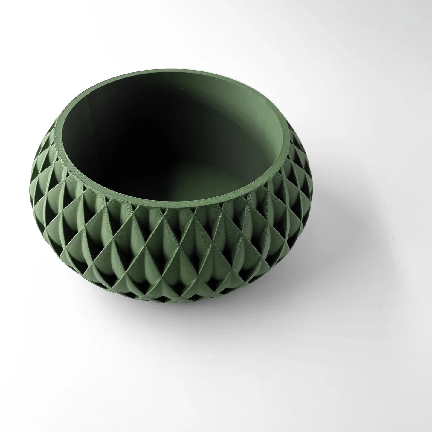 Emerald Prism Planter 3D-Printed