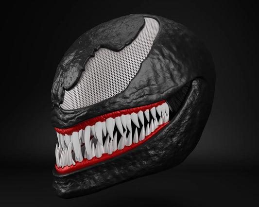 Venom-Inspired 3D Printed Spider-Man Mask