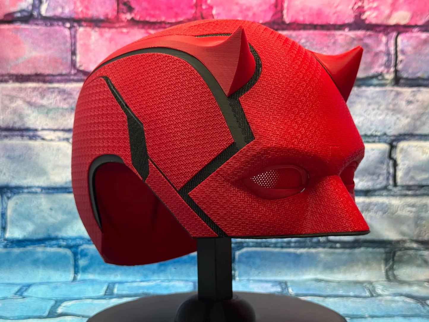 Daredevil Helmet – 3D Printed Mask (Matt Murdock Red Edition)