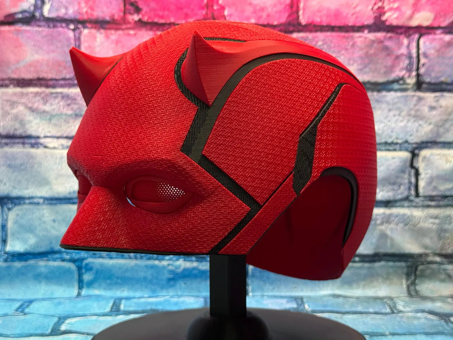 Daredevil Helmet – 3D Printed Mask (Matt Murdock Red Edition)