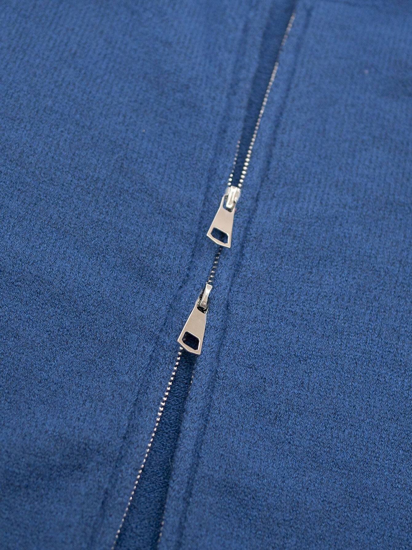 Warm Outerwear Two-Way Zipper Women's Sweater Cardigan Knit Coat, Autumn/Winter,Back To School,Christmas And New Year's Elegant And Casual Long-Sleeved Top