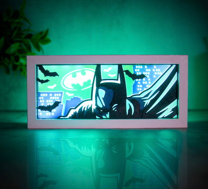 Batman - LED Night Light Box | Color Changing | USB Plug + Remote