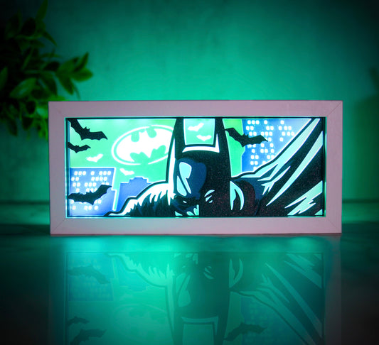 Batman - LED Night Light Box | Color Changing | USB Plug + Remote