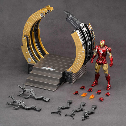 Iron Man Original Marvel 10th Anniversary - IRON MAN MK 6 WITH SUIT-UP GANTRY 1/10 Action Figures