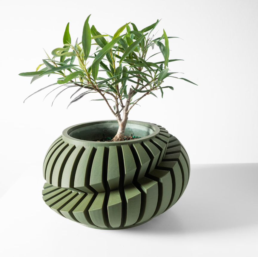 GeoTwist 3D Printed Planter