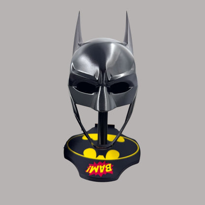 Batman 2023 Cowl Michael Keaton Mask with Neck and Stand