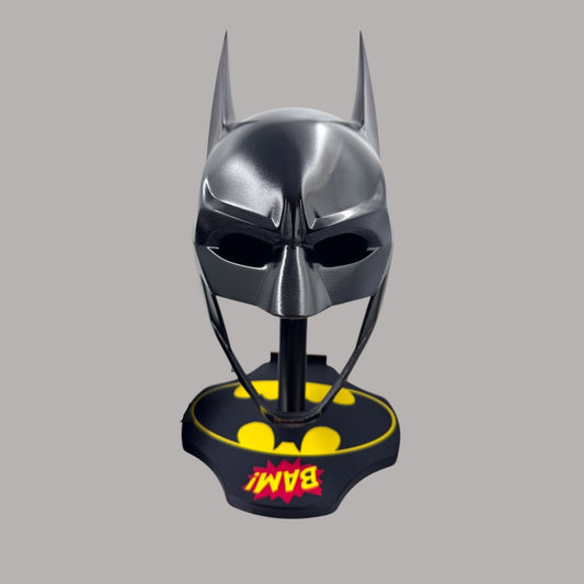 Batman 2023 Cowl Michael Keaton Mask with Neck and Stand