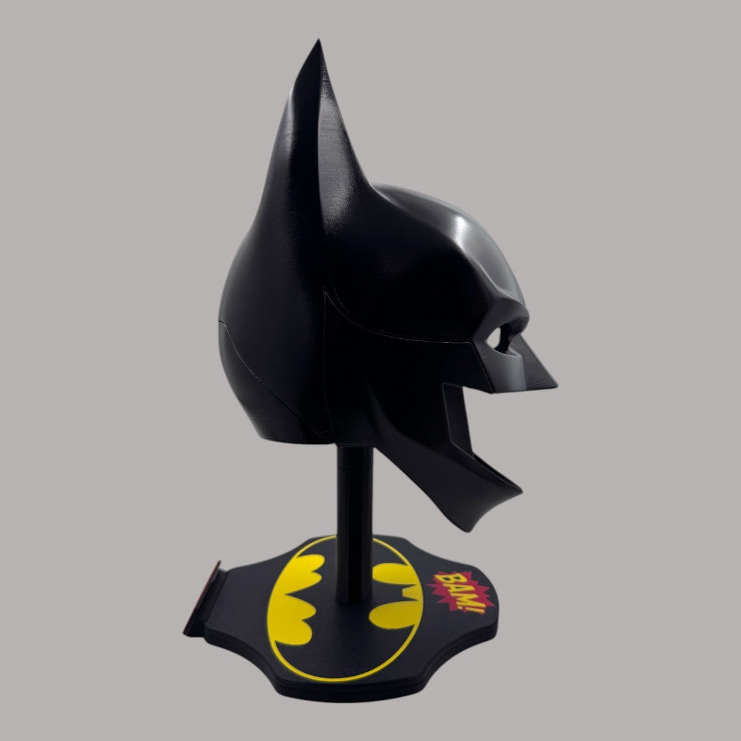 Batman 2023 Cowl Michael Keaton Mask with Neck and Stand