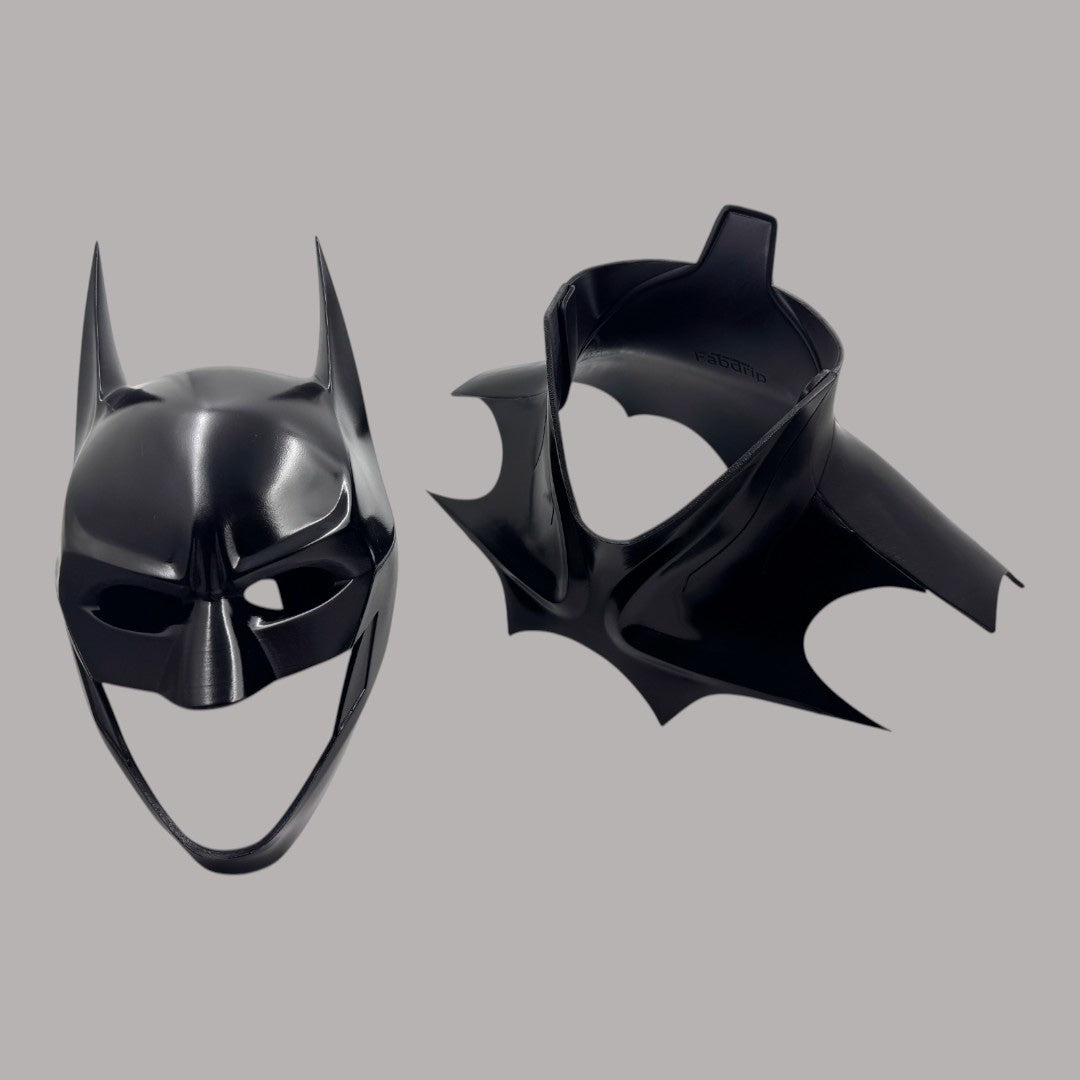 Batman 2023 Cowl Michael Keaton Mask with Neck and Stand