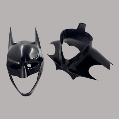 Batman 2023 Cowl Michael Keaton Mask with Neck and Stand