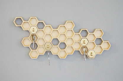Honeycomb Key Holder 3D-Printed