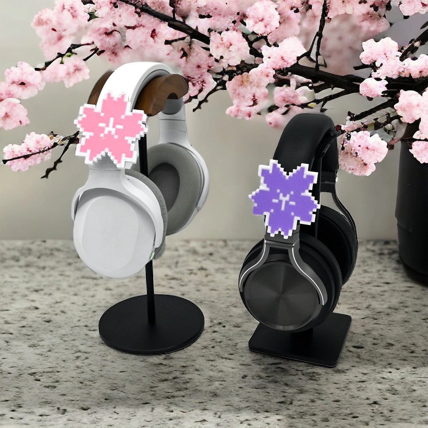 Pixel Sakura Headphone Charm