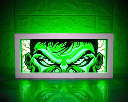 The Hulk - LED Night Light Box | Color Changing | USB Plug + Remote