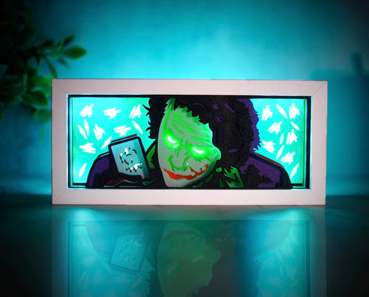 The Joker - LED Night Light Box | Color Changing | USB Plug + Remote