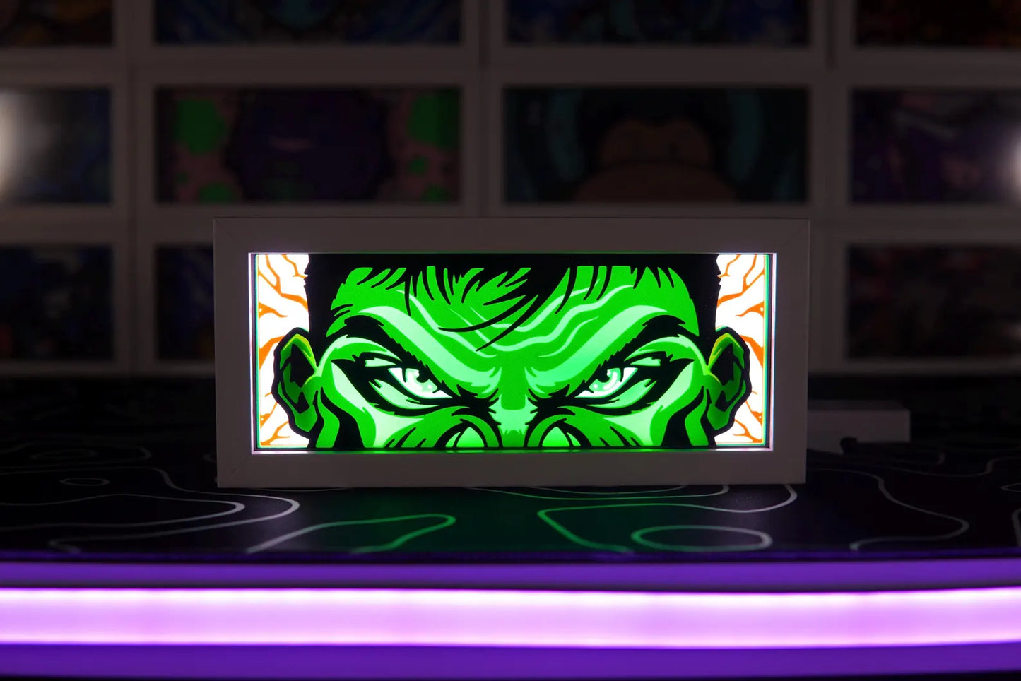The Hulk - LED Night Light Box | Color Changing | USB Plug + Remote