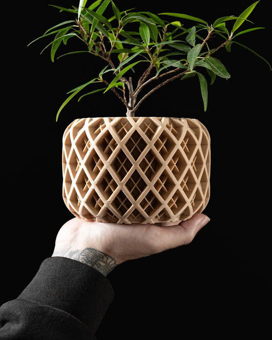 GeoGrid 3D-Printed Planter