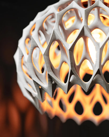 Organic Hive Pendant Light 3D-Printed