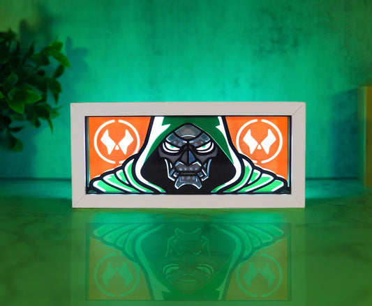 Dr. Doom - LED Night Light Box | Color Changing | USB Plug + Remote