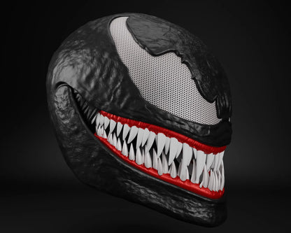 Venom-Inspired 3D Printed Spider-Man Mask