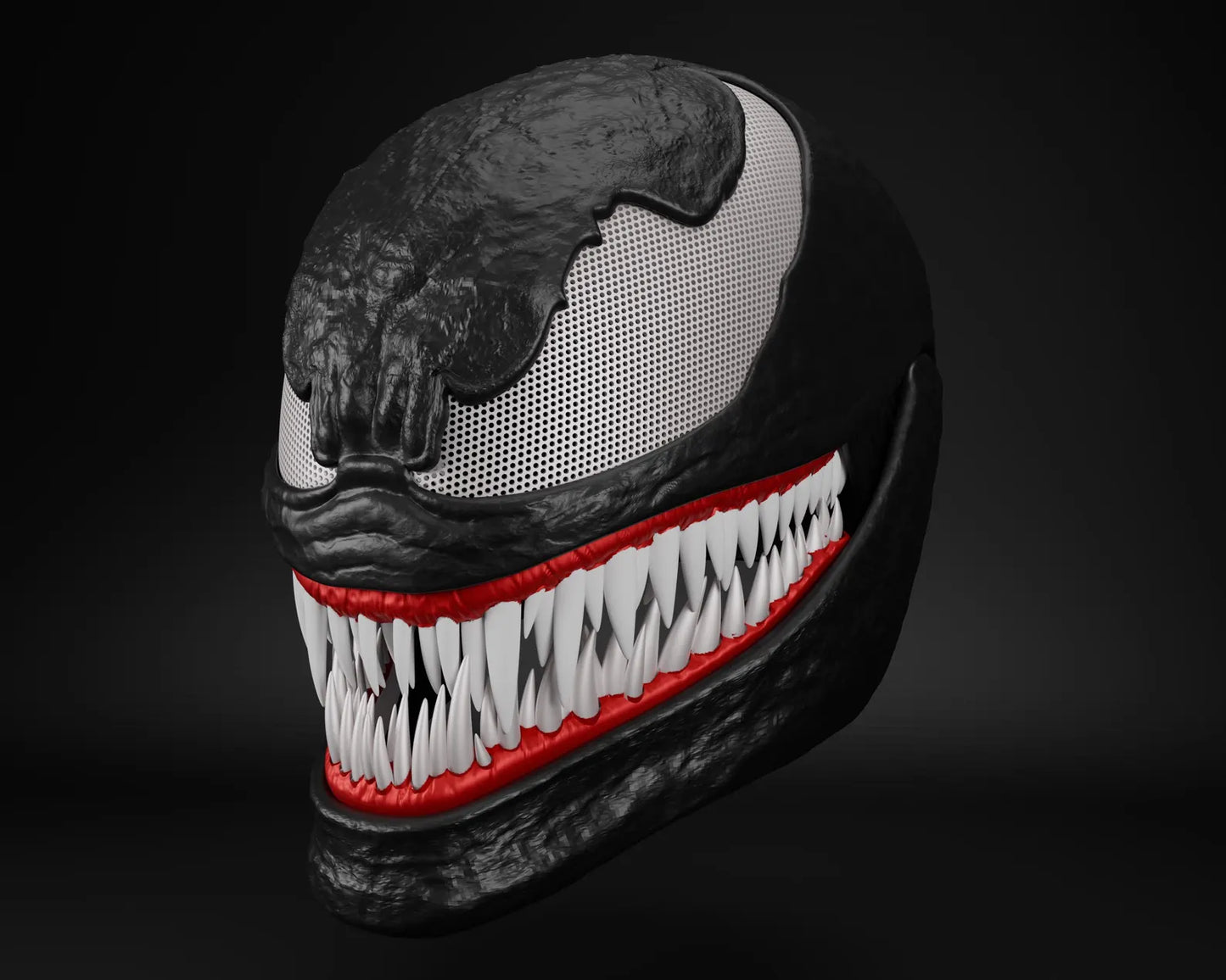 Venom-Inspired 3D Printed Spider-Man Mask