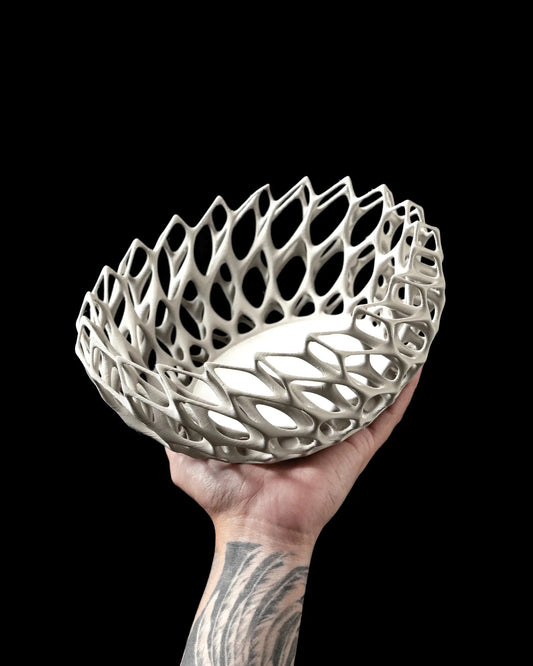 Lattice Flow 3D Printed Bowl