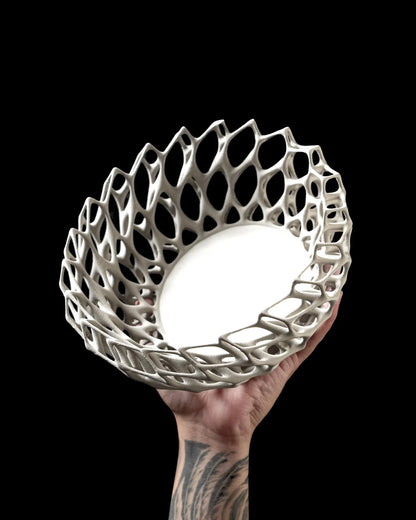 Lattice Flow 3D Printed Bowl