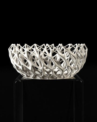 Lattice Flow 3D Printed Bowl