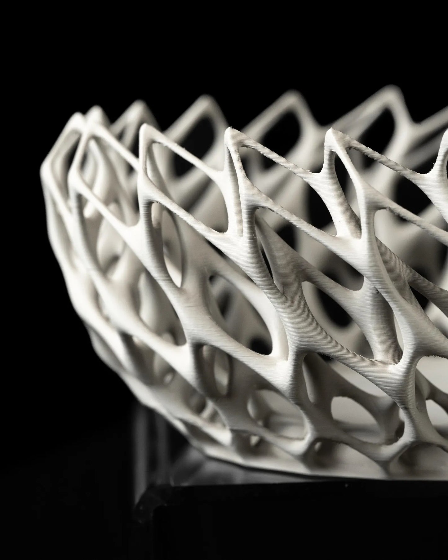 Lattice Flow 3D Printed Bowl