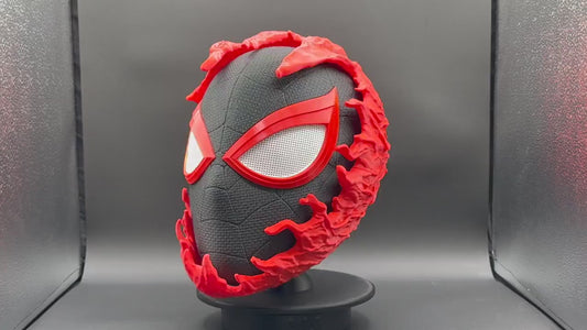 Carnage-Inspired Spider-Man Mask - 3D Printed Collectible
